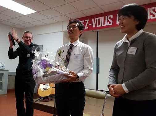 Welcome ceremony in France